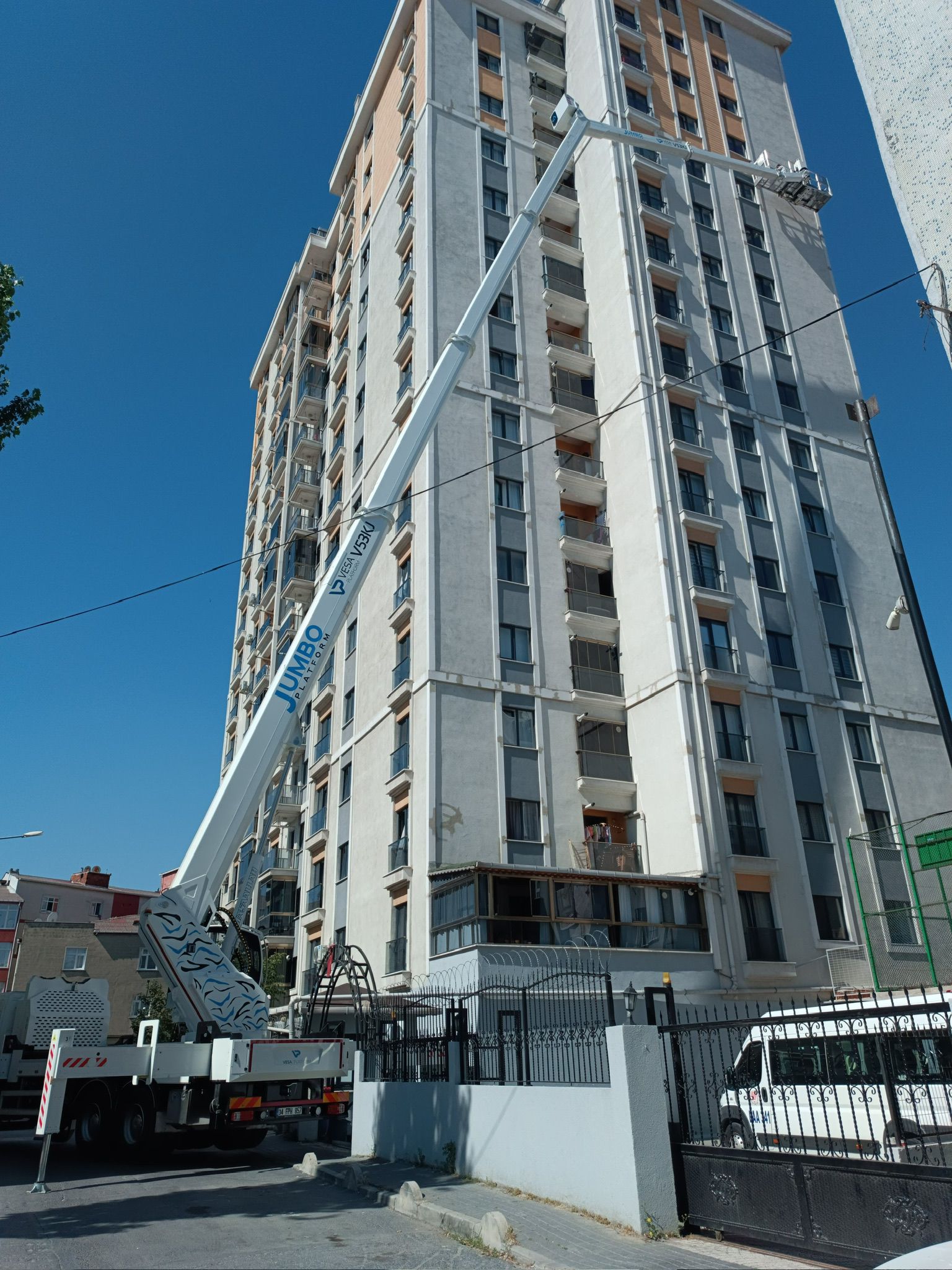 yüksek katlara vinç